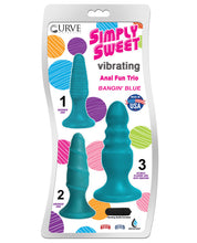 Load image into Gallery viewer, Curve Novelties Simply Sweet Anal Fun Trio - Totally Teal