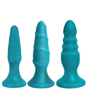 Load image into Gallery viewer, Curve Novelties Simply Sweet Anal Fun Trio - Totally Teal