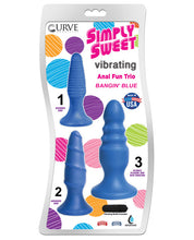 Load image into Gallery viewer, Curve Novelties Simply Sweet Anal Fun Trio - Bangin Blue