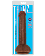 Load image into Gallery viewer, Curve Novelties Thinz 8" Slim Dong W-balls - Chocolate