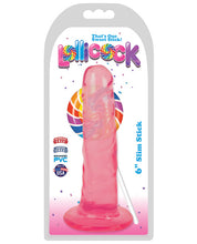 Load image into Gallery viewer, Curve Novelties Lollicock 6" Slim Stick - Cherry Ice