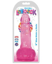 Load image into Gallery viewer, Curve Novelties Lollicock 6" Slim Stick W-balls - Cherry Ice