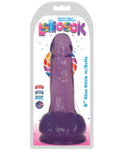 Load image into Gallery viewer, Curve Novelties Lollicock 6" Slim Stick W-balls - Grape Ice