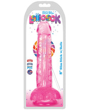 Load image into Gallery viewer, Curve Novelties Lollicock 8" Slim Stick W-balls - Cherry Ice