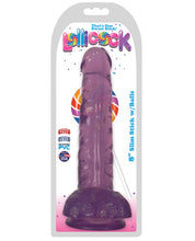 Load image into Gallery viewer, Curve Novelties Lollicock 8" Slim Stick W-balls - Grape Ice