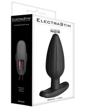 Load image into Gallery viewer, Electrastim Silicone Noir Rocker Butt Plug - Large
