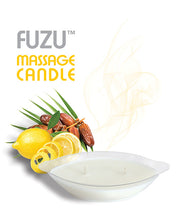 Load image into Gallery viewer, Fuzu Massage Candle - 4 Oz Fiji Dates &amp; Lemon Peel