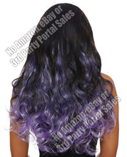 Load image into Gallery viewer, Long Curly Ombre 3 Pc Hair Extensions - Gun Metal-lavender-lilac