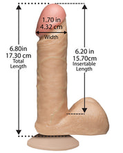 Load image into Gallery viewer, 6" Realistic Cock W-balls - White