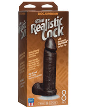 Load image into Gallery viewer, 8" Realistic Cock W-balls - Black
