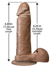 Load image into Gallery viewer, 6" Realistic Cock W-balls - Brown