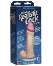 Load image into Gallery viewer, Realistic 6" Ultraskyn Cock W-balls - White