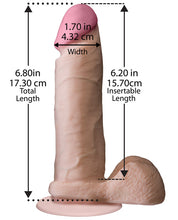 Load image into Gallery viewer, Realistic 6" Ultraskyn Cock W-balls - White