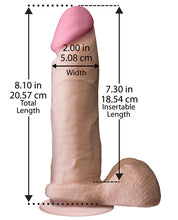 Load image into Gallery viewer, Realistic 8" Ultraskyn Cock W-balls - White