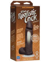 Load image into Gallery viewer, Realistic 8" Ultraskyn Cock W-balls - Black