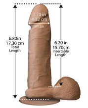Load image into Gallery viewer, Realistic 6" Ultraskyn Cock W-balls - Brown