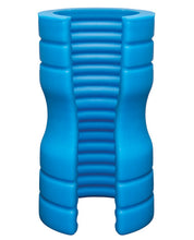 Load image into Gallery viewer, Optimale Truskyn Silicone Stroker Ribbed - Blue