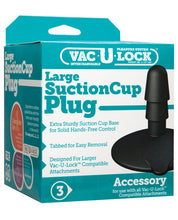 Load image into Gallery viewer, Vac-u-lock Large Suction Cup Plug - Black