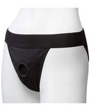 Load image into Gallery viewer, Vac-u-lock Panty Harness W-plug Full Back L-xl - Black