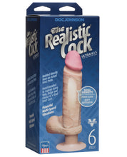 Load image into Gallery viewer, Vibrating Realistic 6" Ultraskyn Cock - White