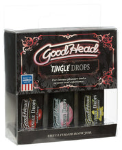 Load image into Gallery viewer, Good Head Tingle Drops  3 Pack - Sweet Cherry-cotton Candy-french Vanilla