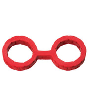 Load image into Gallery viewer, Japanese Bondage Silicone Cuffs Small - Red