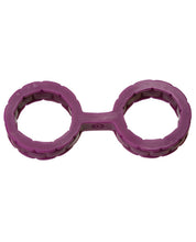 Load image into Gallery viewer, Japanese Bondage Silicone Cuffs Small - Purple
