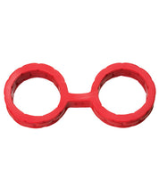 Load image into Gallery viewer, Japanese Bondage Silicone Cuffs Large - Red