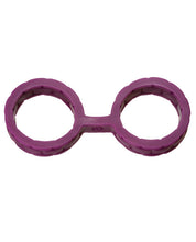 Load image into Gallery viewer, Japanese Bondage Silicone Cuffs Large - Purple