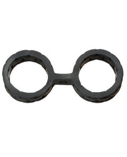 Load image into Gallery viewer, Japanese Bondage Silicone Cuffs Large - Black