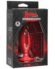 Load image into Gallery viewer, Kink Wet Works 4" Silicone Lube Luge Plug - Red