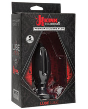 Load image into Gallery viewer, Kink Wet Works 5" Silicone Lube Luge Plug - Black