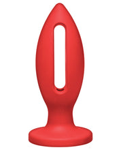 Load image into Gallery viewer, Kink Wet Works 5" Silicone Lube Luge Plug - Red