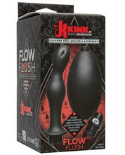 Load image into Gallery viewer, Kink Flow Silicone Anal Douche &amp; Accessory - Black