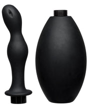 Load image into Gallery viewer, Kink Flow Silicone Anal Douche &amp; Accessory - Black