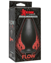 Load image into Gallery viewer, Kink Flow Silicone Anal Douche Accessory Full Flush Out - Black