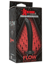 Load image into Gallery viewer, Kink Flow Silicone Anal Douche Accessory Extra Deep - Black