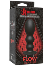 Load image into Gallery viewer, Kink Flow Silicone Anal Douche Accessory Pleasure - Black