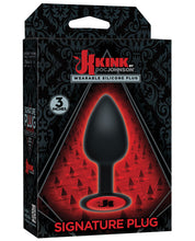 Load image into Gallery viewer, Kink 3" Signature Plug - Black