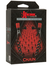 Load image into Gallery viewer, Kink Silicone Nipple Alligator Clamps W-heavy Chain
