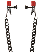 Load image into Gallery viewer, Kink Silicone Nipple Alligator Clamps W-heavy Chain