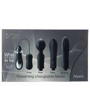 Load image into Gallery viewer, Dorr Mystic Switchable Head Vibe Set - Black Set Of 4