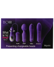 Load image into Gallery viewer, Dorr Mystic Switchable Head Vibe Set - Purple Set Of 4