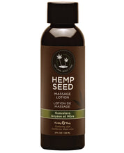 Load image into Gallery viewer, Earthly Body Hemp Seed Massage Lotion - 2 Oz Guavalava