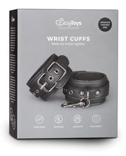 Load image into Gallery viewer, Easy Toys Faux Leather Handcuffs - Black