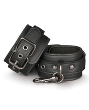 Load image into Gallery viewer, Easy Toys Faux Leather Handcuffs - Black