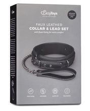 Load image into Gallery viewer, Easy Toys Fetish Collar W-leash - Black