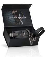 Load image into Gallery viewer, Easy Toys Fetish Collar W-leash - Black