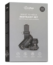 Load image into Gallery viewer, Easy Toys Neck To Wrist Restraint Set - Black