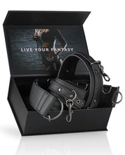Load image into Gallery viewer, Easy Toys Neck To Wrist Restraint Set - Black